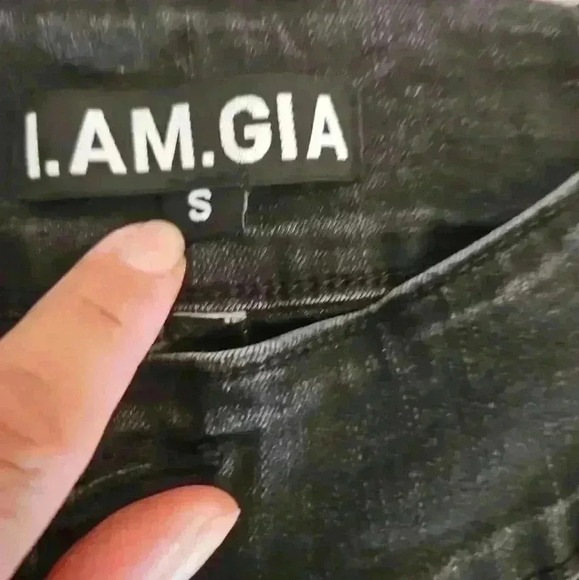 I.AM.GIA Womens Black Kayla Cut Out Jeans S - Picture 9 of 13